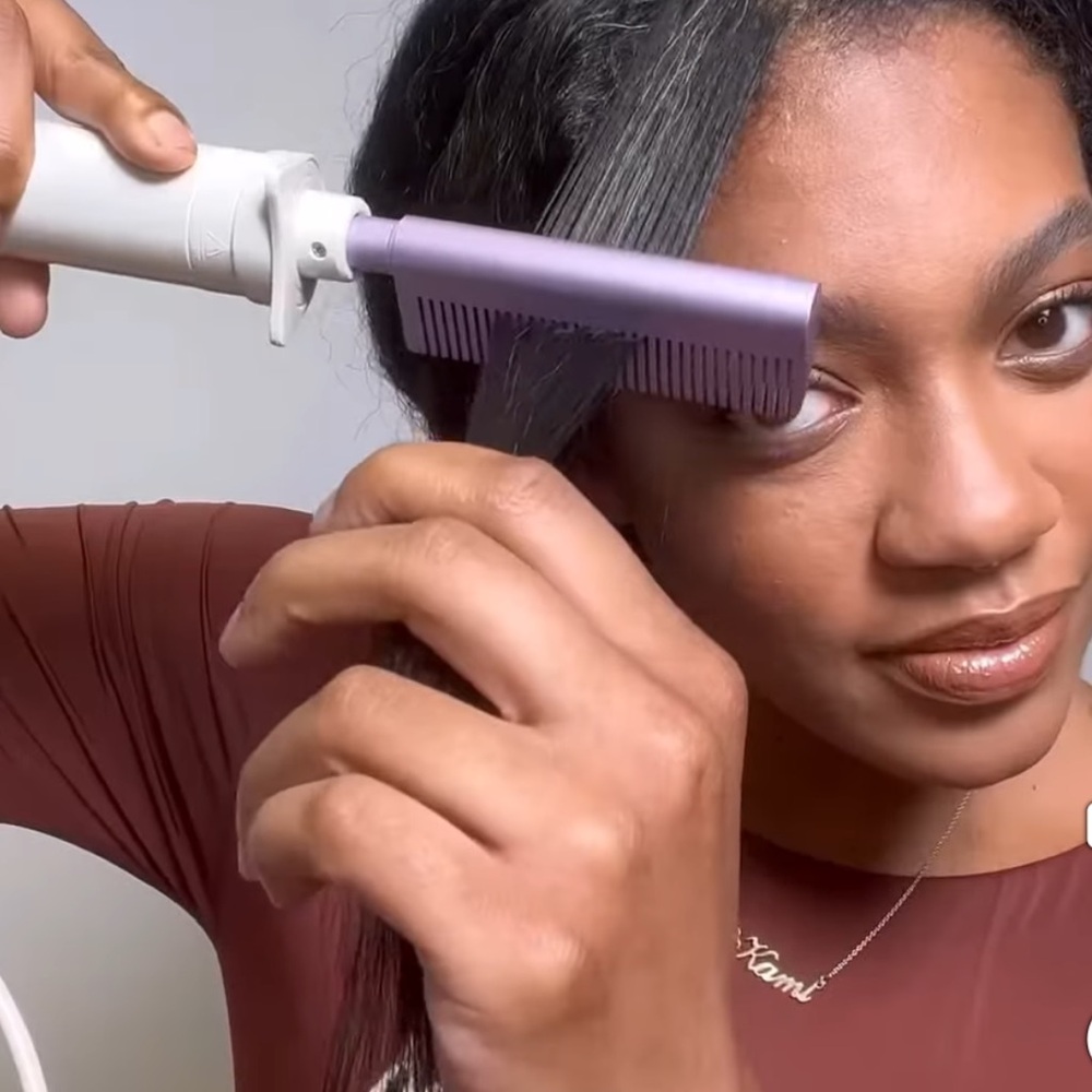MONAT SLEEK & CURLED INTERCHANGEABLE HOT COMB & ROD STRAIGHTEN & SMOOTH BRUSH - Picture 11 of 11